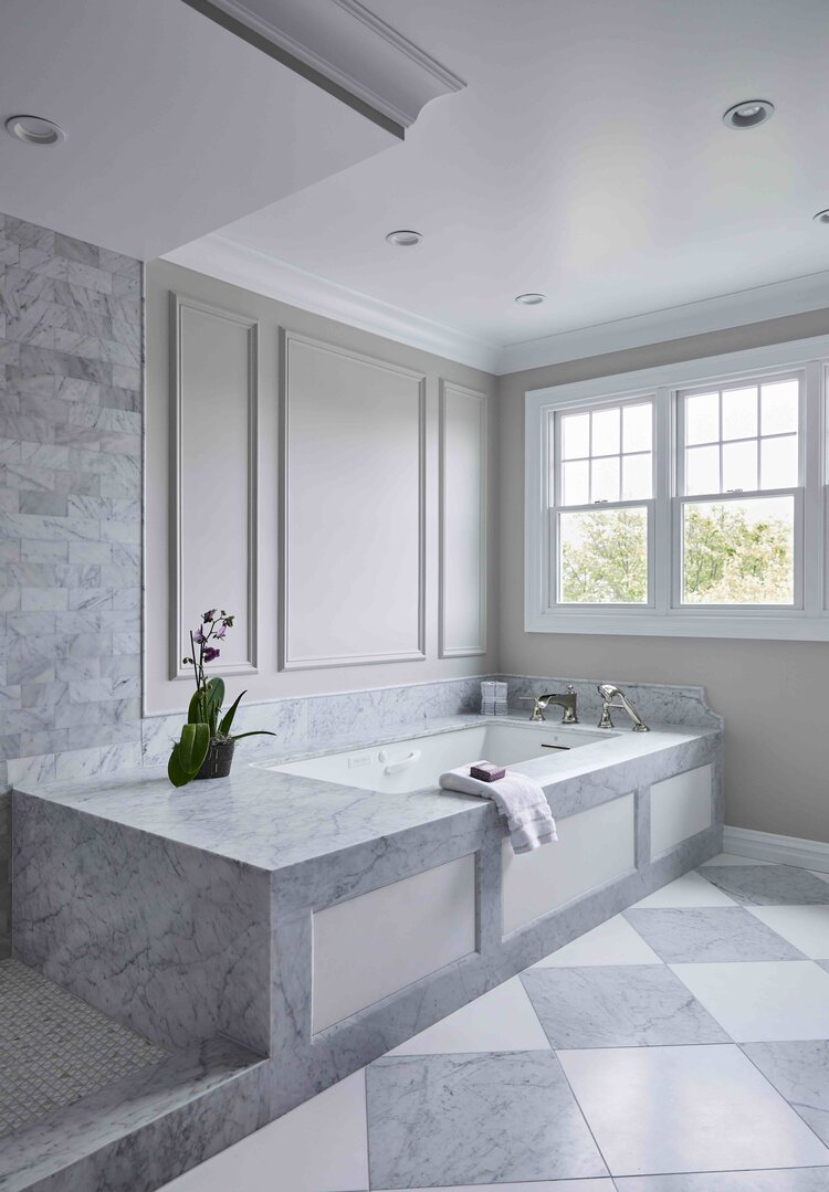 bathtub and tile South Shore project by Cabinet Plant